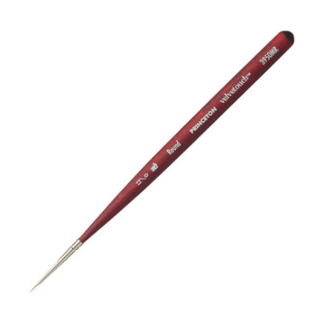 PRINCETON VELVETOUCH MINI-ROUND PENNELLO TONDO SINTETICO MANICO CORTO SERIE 3950MR