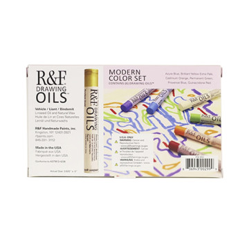R&F DRAWING OILS SET COLORES MODERNOS - 6 BARRAS DE ÓLEO