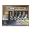 WINSOR & NEWTON PROFESSIONAL WATERCOLOUR SCATOLA DA STUDIO IN LEGNO - 12 TUBETTI ACQUERELLO DA 5 ML + ACCESSORI