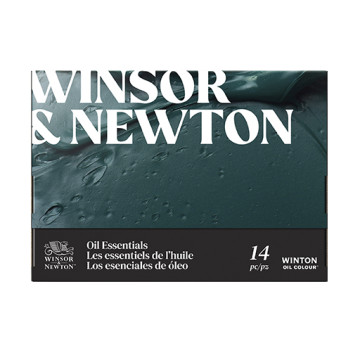 WINSOR & NEWTON WINTON GLI ESSENZIALI PER OLIO - SCATOLA CARTONE 10 TUBETTI DA 12 ML + ACCESSORI