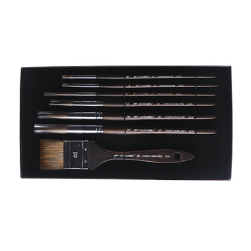 GRANDARTS X CHIEN CHUNG WEI SET OF 6 BRUSHES + MOTTLER FOR WATERCOLOUR