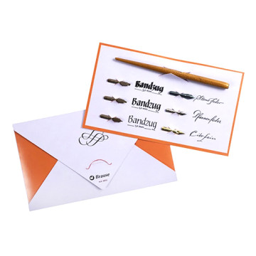 BRAUSE SET CALIGRAFÍA Y ESCRITURA Nº 1 - PORTAPLUMILLAS + 6 PLUMILLAS - STÉNO - PFANNEN - CITO FEIN - BANDZUG