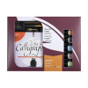 BRAUSE CALLIGRAPHY GIFT BOX - 5 X 15 ML JACQUES HERBIN INKS + 4 NIBS + NIB HOLDER + BRUSH + CALLIGRAPHY PAD 