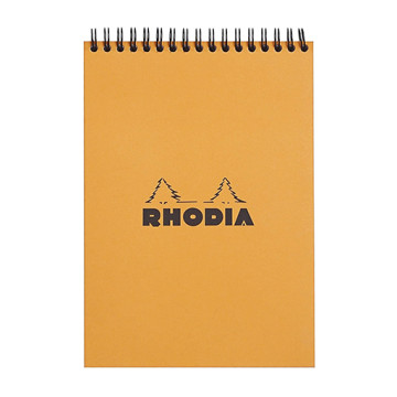 RHODIA CLASSIC ORANGE BLOCCO-SPIRALATO A RIGHE 80 G