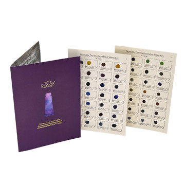 MIJELLO DOT CARD ACQUERELLO GRANULATO A 2 TONI ARTIST MISSION GOLD CLASS TOURMALINE
