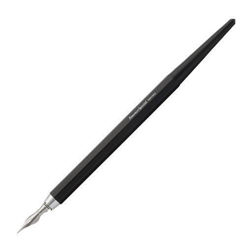 KAWECO PLUMILLA CON MANGO DE ALUMINIO NEGRO + PLUMÍN EF