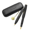 KAWECO CLASSIC SPORT SET PLUMA ESTILOGRÁFICA NEGRA + BOLÍGRAFO NEGRO + ESTUCHE PIEL