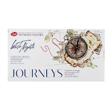 WHITE NIGHTS JOURNEYS WATERCOLOUR BOX SET OF 24 PANS
