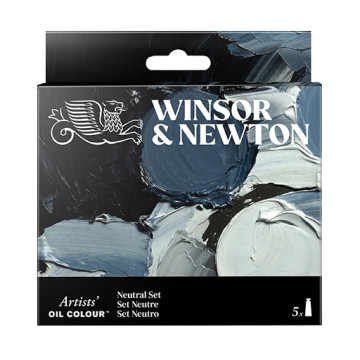 WINSOR & NEWTON ARTISTS' COLORI AD OLIO SET COLORI NEUTRI 5 TUBETTI 37 ML