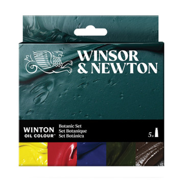 WINSOR & NEWTON COLORI AD OLIO WINTON SET COLORI BOTANICI 5 TUBETTI 37 ML