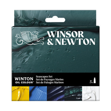 WINSOR & NEWTON ÓLEO WINTON SET COLORES PAISAJES MARINOS 5 TUBOS 37 ML