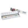 SCHMINCKE HORADAM AQUARELL SET DE VIAJE POR HAZEL SOAN CAJA METÁLICA ACUARELA 12 MEDIOS GODETS