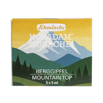 SCHMINCKE HORADAM GOUACHE SET MOUNTAIN TOP BOÎTE 5 TUBES 5 ML