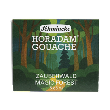 SCHMINCKE HORADAM GOUACHE SET MAGIC FOREST BOÎTE 5 TUBES 5 ML