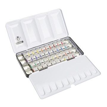 SCHMINCKE AKADEMIE AQUARELL SCATOLA METALLO ACQUERELLI 40 MEZZI GODET