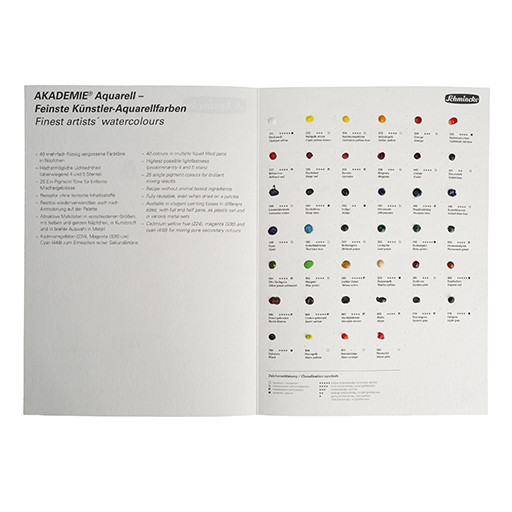 SCHMINCKE AQUARELLE AKADEMIE DOT CARD 40 COULEURS