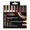 UNI POSCA PC-5M 8P SET 8 MARQUEURS 1.8-2.5 MM - COULEURS PORTRAIT