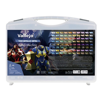 VALLEJO TRUE METALLIC METAL VALIGETTA 80 COLORI ACRILICI METALLICI