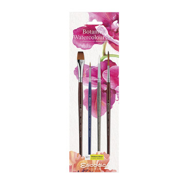 ESCODA BOTANICAL WATERCOLOUR SET 4 PENNELLI ACQUERELLO SERIE 8720