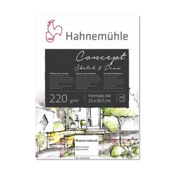 HAHNEMÜHLE CONCEPT SKETCH & DRAW BLOCCO DA DISEGNO 220 G