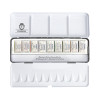 SCHMINCKE HORADAM RETRO WATERCOLOUR TECHNICAL COLOURS SET - METAL BOX 9 FULL PANS
