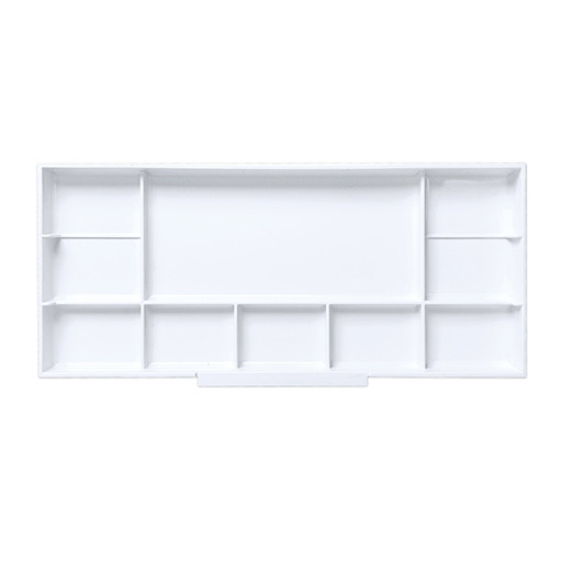 SHINHAN PROFESSIONAL WATERCOLOR SUBSIDIARY PALETTE - ZUSATZ-AQUARELLPALETTE AUS KUNSTSTOFF MIT 10 FARBMULDEN