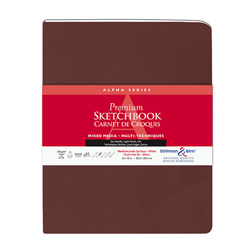 STILLMAN & BIRN ALPHA SERIES PREMIUM SKETCHBOOK - SOFTCOVER WHITE MIXED MEDIA PAPER 150 G