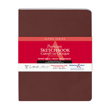 STILLMAN & BIRN ALPHA SERIES PREMIUM SKETCHBOOK - TACCUINO COPERTINA FLESSIBILE CARTA BIANCA MIXED MEDIA 150 G