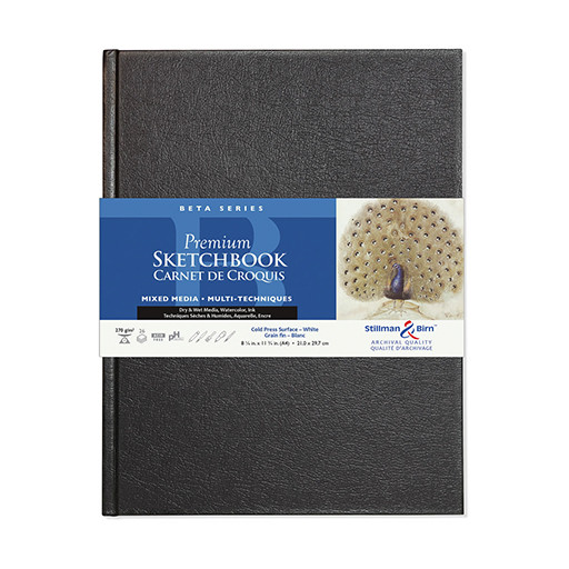 STILLMAN & BIRN BETA SERIES PREMIUM SKETCHBOOK - HARDCOVER WHITE MIXED MEDIA PAPER 270 G