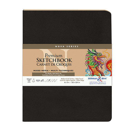 STILLMAN & BIRN NOVA SERIES BEIGE PREMIUM SKETCHBOOK - TACCUINO COPERTINA FLESSIBILE CARTA BEIGE MIXED MEDIA 150 G
