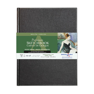 STILLMAN & BIRN DELTA SERIES PREMIUM SKETCHBOOK - TACCUINO COPERTINA RIGIDA CARTA BIANCO AVORIO MIXED MEDIA 270 G