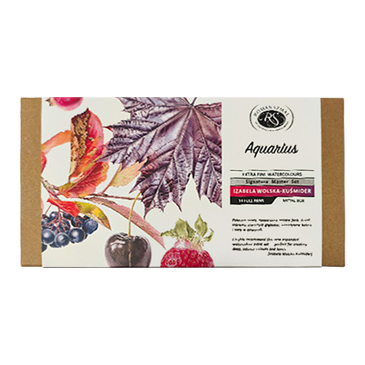 ROMAN SZMAL AQUARIUS SIGNATURE MASTER SET BY IZABELA WOLSKA-KUSMIDER - WATERCOLOUR METAL BOX 14 PANS