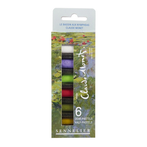 SENNELIER CLAUDE MONET BOX SET OF 6 HALF PASTELS