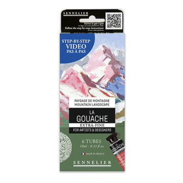 SENNELIER GOUACHE EXTRAFINE SET PAESAGGIO MONTANO 6 TUBI 10 ML