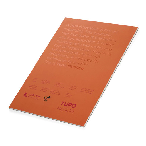 LEGION PAPER YUPO MEDIUM - BLOCCO CARTA BIANCA 100% POLIPROPILENE 200 G