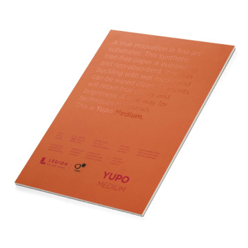 LEGION PAPER YUPO MEDIUM - BLOCCO CARTA BIANCA 100% POLIPROPILENE 200 G