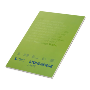 LEGION PAPER STONEHENGE WHITE - BLOCCO CARTA BIANCA MIXED MEDIA 100% COTONE 250 G