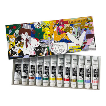 TURNER ACRYL GOUACHE YUSUKE NAKAMURA 1 SET 12 TUBETTI DA 11 ML