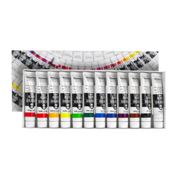 TURNER ACRYL GOUACHE COLOURS OF LIFE SET COLORI DELLA VITA 12 TUBETTI DA 20 ML