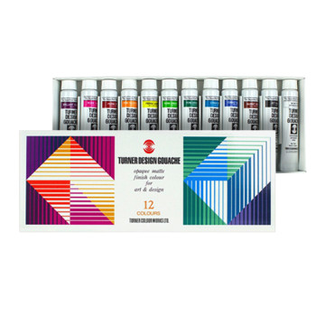 TURNER DESIGN GOUACHE SET 12 TUBOS 11 ML