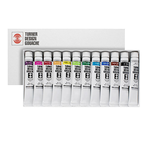 TURNER DESIGN GOUACHE SET 12 TUBES DE 25 ML