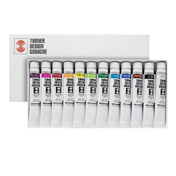 TURNER DESIGN GOUACHE SET 12 TUBES DE 25 ML