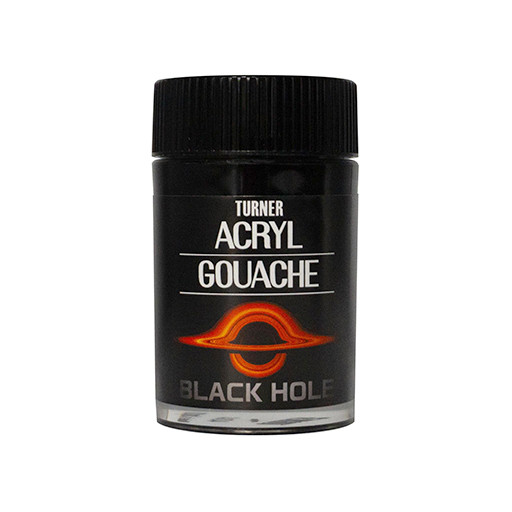 TURNER ACRYL GOUACHE BLACK HOLE - TIEFSCHWARZE FARBE