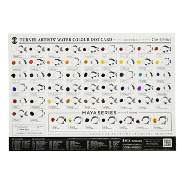 TURNER ARTISTS' WATERCOLOUR DOT CARDS CARTA COLOR ACUARELA