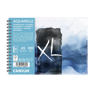 CANSON XL AQUARELLE WAVES COLLECTION BLOCCO SPIRALATO PER ACQUERELLO 300 G