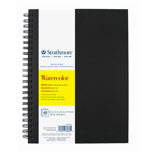 STRATHMORE WATERCOLOR ART BOOK SERIE 300 QUADERNO SPIRALATO COPERTINA RIGIDA ACQUERELLO 300 G