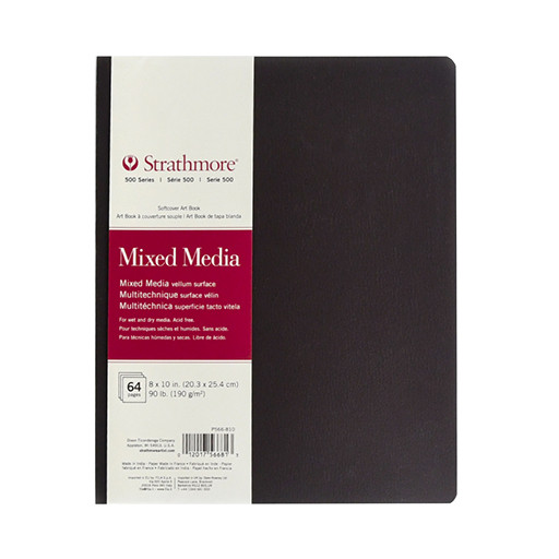 STRATHMORE MIXED MEDIA ART BOOK SERIE 500 QUADERNO COPERTINA FLESSIBILE MIXED MEDIA 190 G
