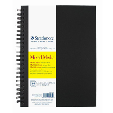 STRATHMORE MIXED MEDIA ART BOOK SERIE 300 SPIRAL-SKIZZENBUCH HARDCOVER MIXED MEDIA 190 G