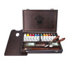 OLD HOLLAND VALIGETTA IN LEGNO 12 TUBETTI COLORI AD OLIO 40 ML + ACCESSORI