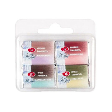 WHITE NIGHTS METAMORPHOSES BRUME SET ACUARELA GRANULADA 3 TONOS 4 MEDIOS GODETS